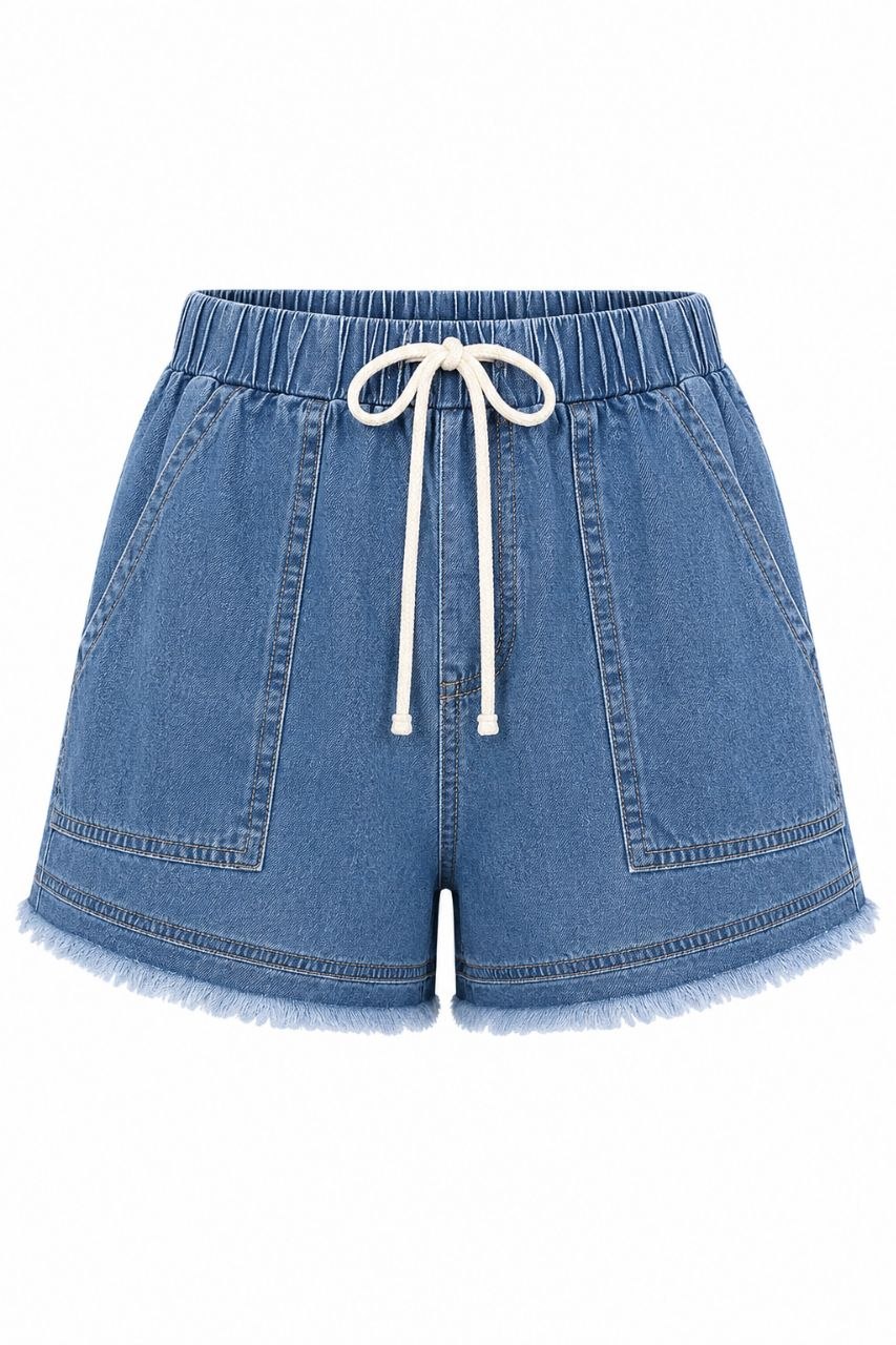 شلوارک جین - سایز M - کد 1009